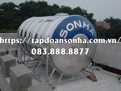 Cung cấp bồn nước inox Sơn Hà 1500l ngang