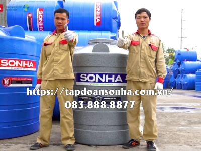Đại lý phân phối bồn nước nhựa Sơn Hà 1000l ngang