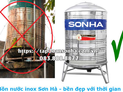 Đơn vị phân phối bồn nước inox Sơn Hà tại Bến Tre