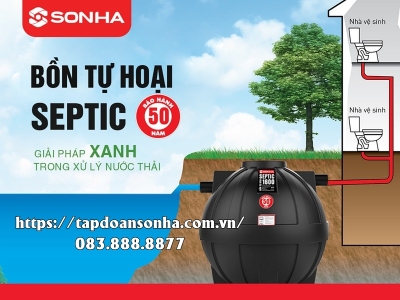 Đơn vị phân phối bồn tự hoại Septic Sơn Hà tại Biên Hòa