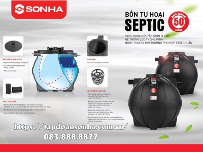 Đơn vị phân phối bồn tự hoại Septic Sơn Hà tại quận 3