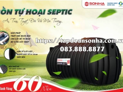 Đơn vị phân phối bồn tự hoại Septic Sơn Hà tại Quận 6 TP Hồ Chí Minh