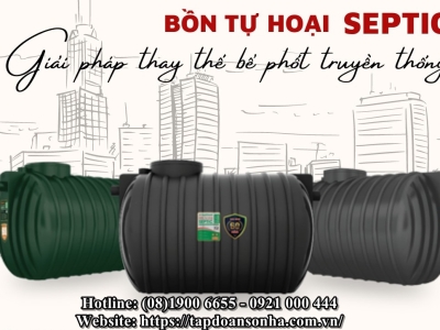 Bồn tự hoại Septic Sơn Hà tại quận 8/ SIÊU KHUYẾN MÃI BẤT NGỜ