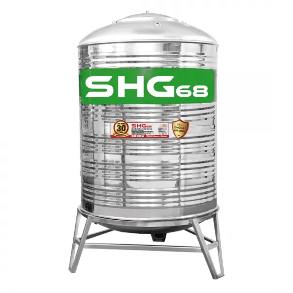 Bồn inox SHG68 - 2500l đứng (Ø1140)