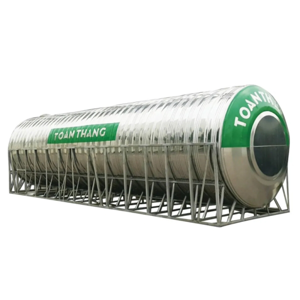 Bồn inox công nghiệp Toàn Thắng - 8000l ngang (Ø1700)